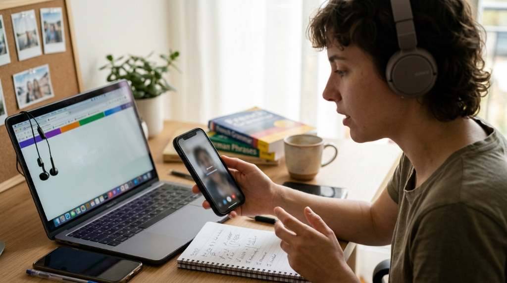 Professional reviewing language exchange apps for speaking fluency development