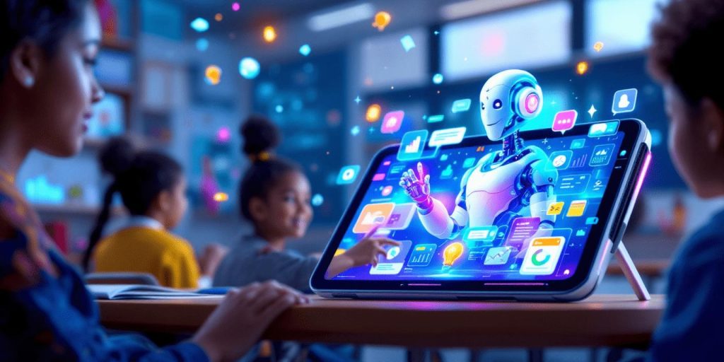 High school students learning science concepts through interactive AI simulations