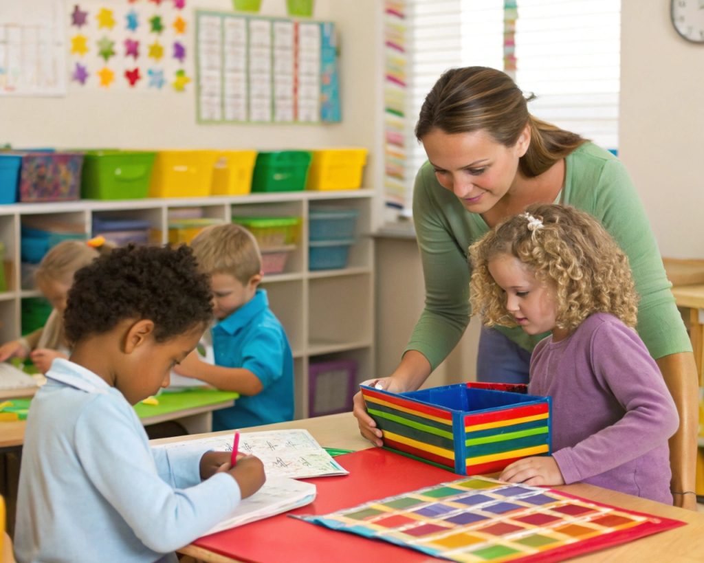 Student organizing homework tasks with a planner and checklist to improve time management skills
